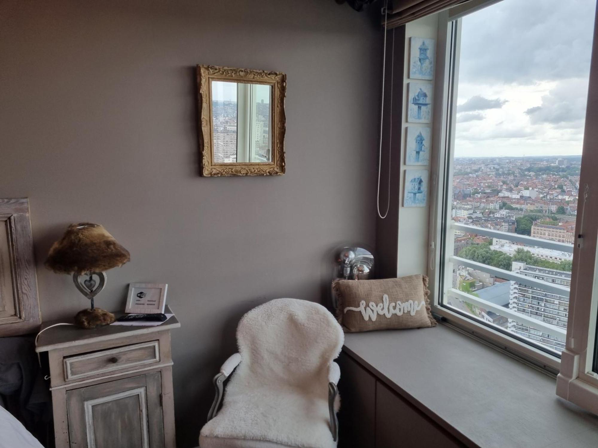 Romantic Room In Brussels Sky Exteriér fotografie